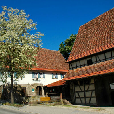 Eingang des Bauernhausmuseum Gebersheim