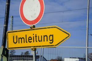 Umleitung Verkehr Sperrung