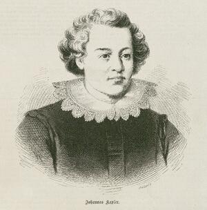 Johannes Kepler. Holzschnitt von Max Isaac Michael 