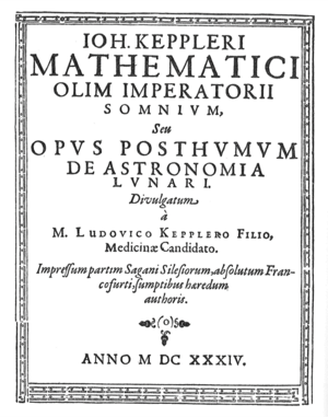 Titelblatt Somnium