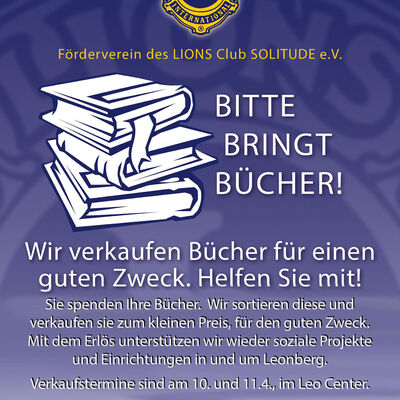 Bild vergr&ouml;&szlig;ern: Bitte bringen Sie uns Ihre Bücherspende