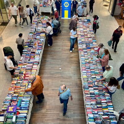 Bild vergr&ouml;&szlig;ern: Viel Auswahl beim Büchermarkt