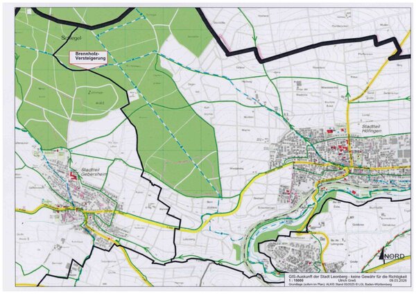 Bild vergr&ouml;&szlig;ern: Brennholzversteigerung Höfingen und Gerbersheim