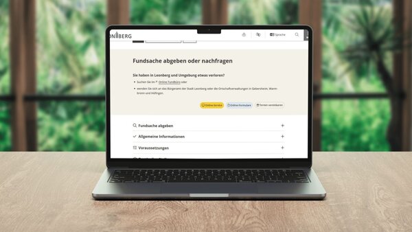 Online Fundbüro Bürgerbüro
