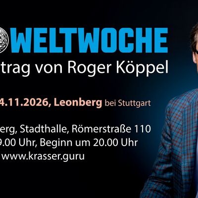 Bild vergr&ouml;&szlig;ern: Live-Vortrag von Roger Köppel