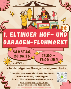 Plakat - Eltinger Hofflohmarkt am 20. Juni 2026