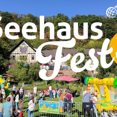 Bild vergr&ouml;&szlig;ern: Ansicht des Seehaus Leonberg mit Aktionen des Seehaus-Fests