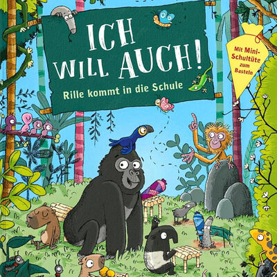Bild vergr&ouml;&szlig;ern: Ich will auch! Rille kommt in die Schule
