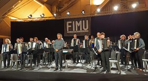 Die Harmonikafreunde beim FIMU2026 in Belfort