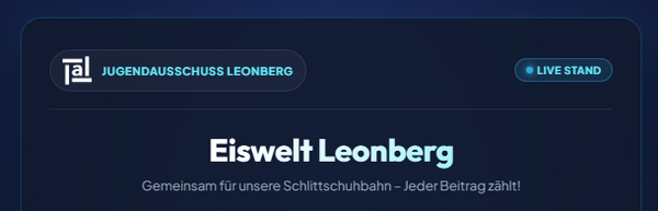 Bildausschnitt Sponsoring-Counter Eiswelt Leonberg