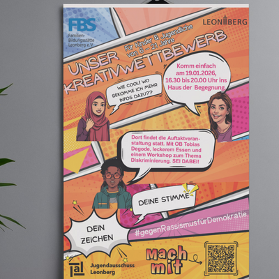 Poster Kreativwettbewerb deine stimme dein Zeichen